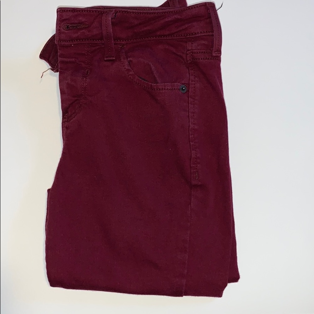 Burgundy Old Navy Skinny Jeans